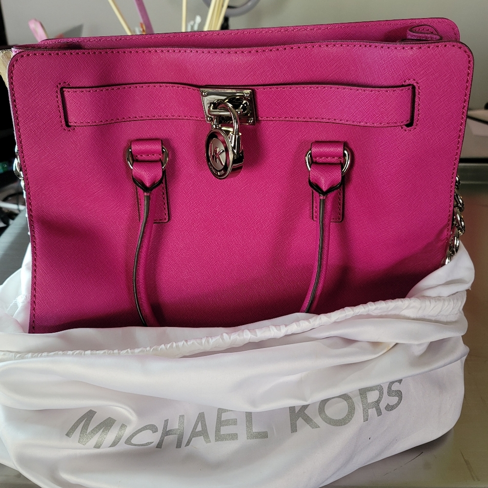 Fuschia Pink Michael Kors bag & wallet